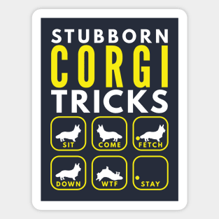 Stubborn Corgi Tricks - Dog Training Magnet